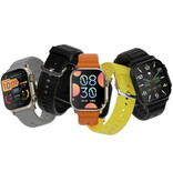 Stuff Certified® Monitor stanu zegarka Smartwatch I33 - Zegarek monitorujący stan zdrowia sportowego - Pasek silikonowy - Biały
