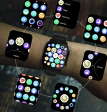 Stuff Certified® Monitor stanu zegarka Smartwatch I33 - Zegarek monitorujący stan zdrowia - Pasek silikonowy - Pomarańczowy