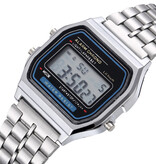 GoGoey TMC212 Digital Watch - Wristwatch 3 ATM Waterproof - Silver