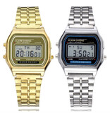 GoGoey TMC212 Digital Watch - Wristwatch 3 ATM Waterproof - Gold