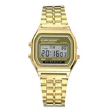 GoGoey TMC212 Digital Watch - Wristwatch 3 ATM Waterproof - Gold