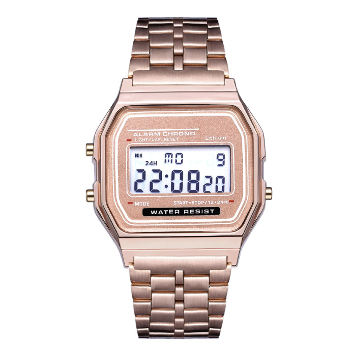 GoGoey Montre numérique TMC212 - Montre-bracelet étanche 3 ATM - Rose