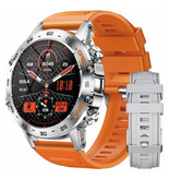 Lige Smartwatch - Orologio sportivo con monitoraggio della salute iOS Android - Cinturino in silicone - Arancione