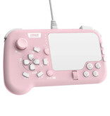 IINE Kontroler do gier z touchpadem - Gamepad Bluetooth 2,4 GHz z myszą - różowy