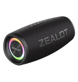 Zealot S56 Bluetooth 5.2 RGB Soundbox – 8000 mAh Akku – kabelloser 3D-HiFi-Lautsprecher – Schwarz