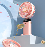 ZokmanCE Tragbarer Mini-Ventilator N15 – USB-Kühlventilator, energiesparend – Rosa