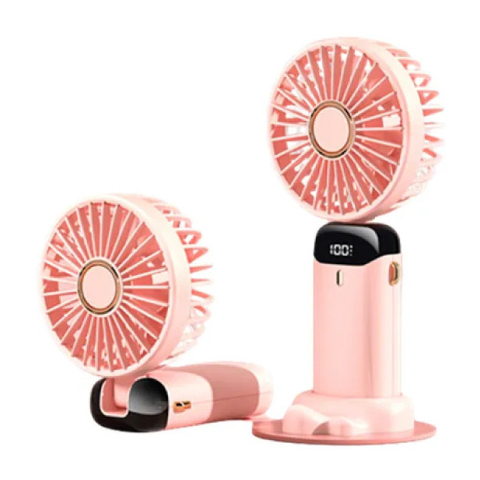 Mini ventilatore portatile N15 - Ventola di raffreddamento USB a risparmio energetico - Rosa