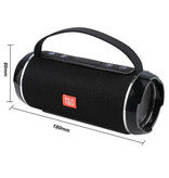T & G Altavoz inalámbrico TG-116C - Barra de sonido Bluetooth de 1200 mAh - Gris Azul