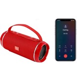 T & G Altavoz inalámbrico TG-116C - Barra de sonido Bluetooth de 1200 mAh - Rojo Azul