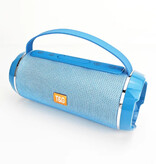 T & G Altavoz inalámbrico TG-116C - Barra de sonido Bluetooth de 1200 mAh - Azul