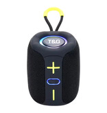 T & G TG658 Kabelloser Lautsprecher – 1200 mAh Akku – Bluetooth 5.3 Subwoofer HiFi TF Radio – Schwarz