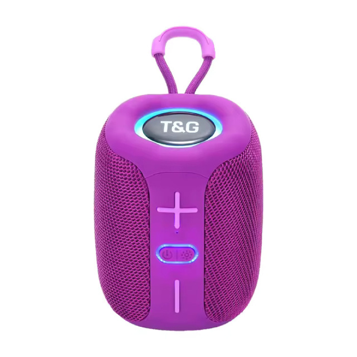 Haut-parleur sans fil TG658 - Batterie 1200mAh - Bluetooth 5.3 Caisson de basses HiFi TF Radio - Violet