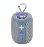 T & G Altoparlante wireless TG658 - Batteria da 1200 mAh - Subwoofer Bluetooth 5.3 Radio HiFi TF - Grigio