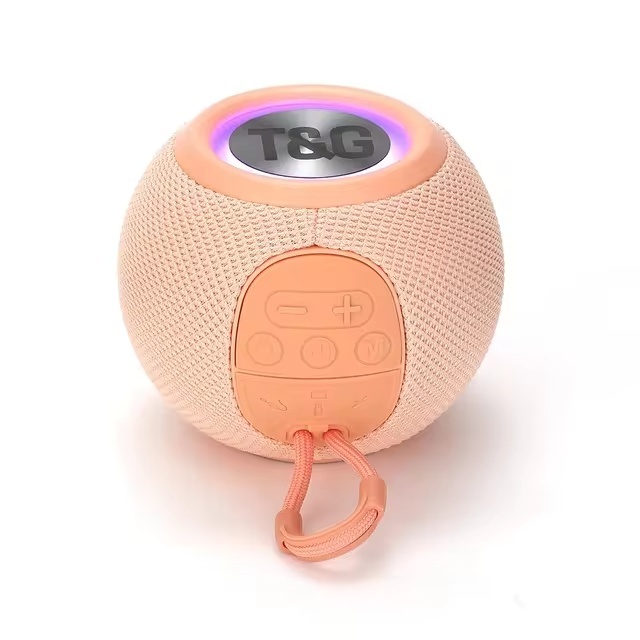 TG337 Wireless Speaker - 1200mAh Battery - Bluetooth 5.3 Subwoofer HiFi TF Radio - Pink