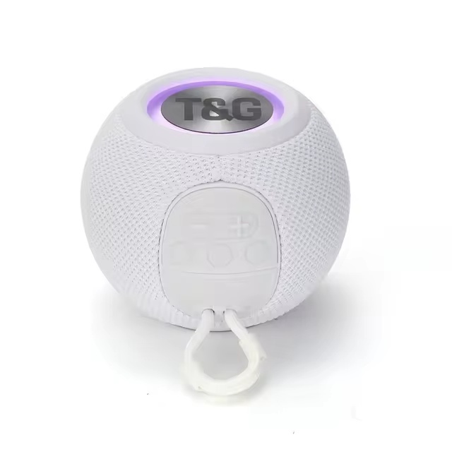 TG337 Wireless Speaker - 1200mAh Battery - Bluetooth 5.3 Subwoofer HiFi TF Radio - White
