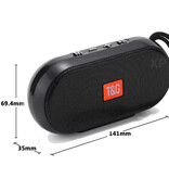 T & G Altoparlante wireless TG179 - Batteria da 1200 mAh - Subwoofer HiFi Bluetooth - Nero