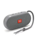 T & G TG179 Draadloze Luidspreker - 1200mAh Batterij - Bluetooth HiFi Subwoofer - Grijs