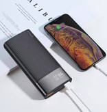 Kuulaa Powerbank 20.000 mAh – QC/PD 3.0 mit 3 Ladeanschlüssen – Notfall-Akkuladegerät – Schwarz
