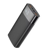 Kuulaa Powerbank 20.000 mAh – QC/PD 3.0 mit 3 Ladeanschlüssen – Notfall-Akkuladegerät – Schwarz