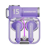 Monster Auricolari Wireless XKT15 - Auricolari TWS Bluetooth 5.3 - Viola