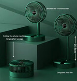 Super Mini Bureau Ventilator - Opvouwbaar Koelventilator Energiebesparend - Wit