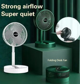 Super Mini Desk Fan - Foldable Cooling Fan Energy Saving - White