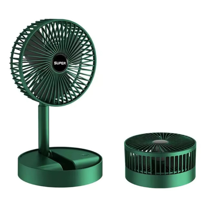 Mini ventilador de escritorio - Ventilador de refrigeración plegable Ahorro de energía - Verde