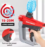 SKD C5001 Pistolet à gel électrique avec 5 000 balles - Lanceur de mousse aquatique - Bleu