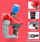 SKD C5001 Elektrischer Gel Blaster mit 5000 Bällen - Wasserspielzeug Schaum Shooter - Rot