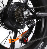 Stuff Certified® Bicicleta eléctrica C91 - Smart Fatbike todoterreno - 1000W - Batería de 17,5 Ah - Negra