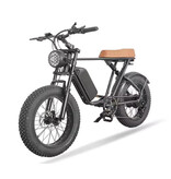 Stuff Certified® Bicicletta elettrica C91 - Smart Fatbike fuoristrada - 1000W - Batteria 17,5 Ah - Nera