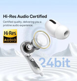 Baseus Auricolari CZ20 con microfono e controlli - Auricolari AUX da 3,5 mm Controllo volume Auricolare cablato - Bianco