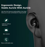 Baseus Auriculares H17 con micrófono y controles - Auriculares AUX de 3,5 mm Control de volumen Auriculares con cable - Blanco