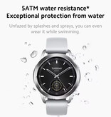 Xiaomi Smartwatch S3 - Wyświetlacz AMOLED - Monitor aktywności sportowej Fitness iOS Android - Czarny