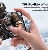 Elough Kabel ładujący USB-C 3 w 1 - iPhone Lightning / USB-C / Micro-USB - Kabel do transmisji danych ładowarki o długości 1,5 metra - Biały