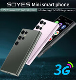 SOYES Smartphone S23 Mini - 2 GB de RAM - 16 GB de Almacenamiento - Cámara de 2 MP - Batería de 1000mAh - Verde