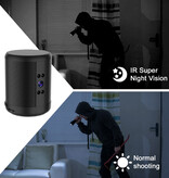 AEVYVKV Mini Security Camera / Bluetooth Speaker - Luidspreker HD 1080p Camcorder Tweeweg Intercom - Zwart