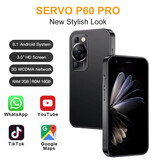 SERVO Smartphone P60 Pro Mini - 2 GB RAM - 16 GB Almacenamiento - Cámara 2 MP - Batería 1000mAh - Negro