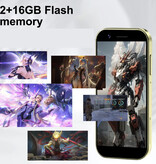 FUFFI Mini Smartphone S24U - 2 GB RAM - Memoria 16 GB - Doppia SIM - Batteria 2250mAh - Viola