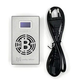 DUTRIEUX Lucky Miner V6 - Affichage LED - Dispositif de machine minière Crypto Bitcoin - BM1366 - SHA256 - 13W