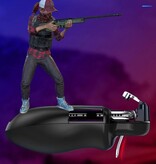 Centechia Controller di gioco mobile per PUBG - Ventola di raffreddamento - Tasto di attivazione e impugnatura - Gamepad - Nero
