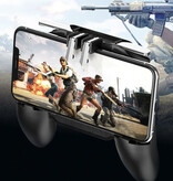 Stuff Certified® K20 Mobile Gaming Controller for PUBG - 2000mAh Battery - Cooling Fan - Trigger Key & Grip Gamepad - Black