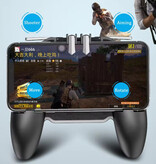 Stuff Certified® K20 Mobile Gaming Controller für PUBG – Lüfter – Auslösetaste und Griff-Gamepad – Schwarz