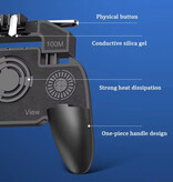 Stuff Certified® K20 Mobile Gaming Controller für PUBG – Lüfter – Auslösetaste und Griff-Gamepad – Schwarz