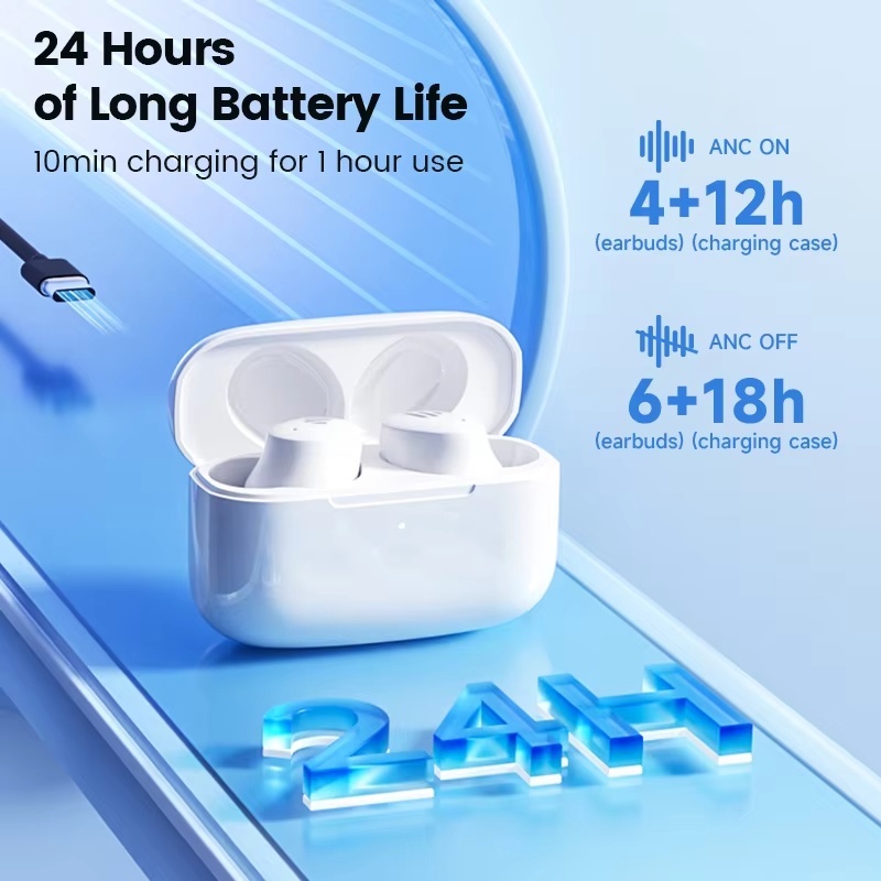 Edifier Écouteurs sans fil TWS1 Pro 2 - Bluetooth 5.3 - Écouteurs à commande tactile - Blanc