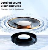 Edifier Auriculares inalámbricos TWS1 Pro 2 - Bluetooth 5.3 - Auriculares con control táctil - Blanco