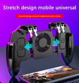 APWIKOGER M10 Mobile Gaming Controller for PUBG - L1R1 Trigger Key & Grip Gamepad - Black