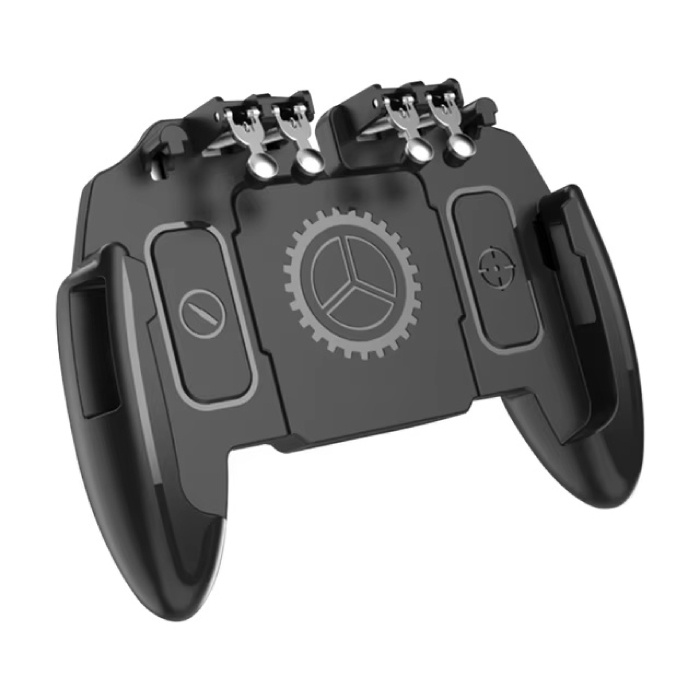 M10 Mobile Gaming Controller for PUBG - L1R1 Trigger Key & Grip Gamepad - Black