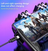 APWIKOGER Controller di gioco mobile M11 per PUBG - Ventola di raffreddamento - Tasto trigger L1R1 e grip gamepad - Nero