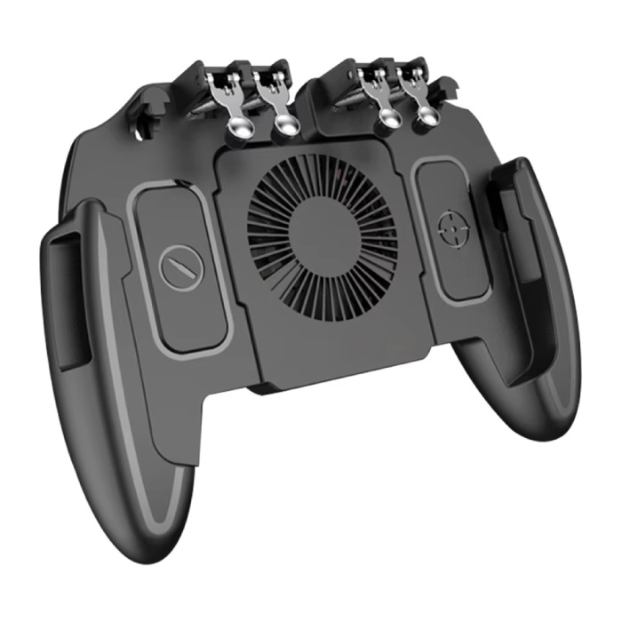 M11 Mobile Gaming Controller for PUBG - Cooling Fan - L1R1 Trigger Key & Grip Gamepad - Black
